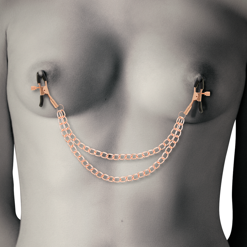 Coquette Chic Desire - Fantasy metal nipple clips met chain