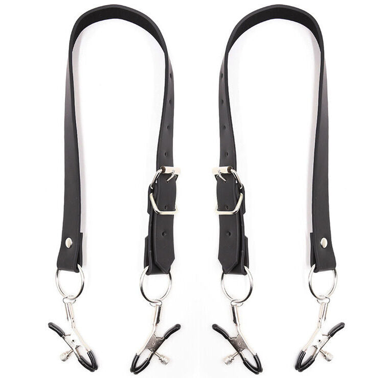 Ohmama Fetish - Clitoris clamps met leg straps