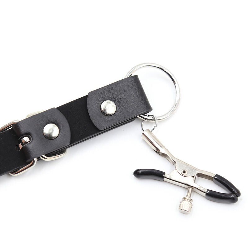 Ohmama Fetish - Clitoris clamps met leg straps