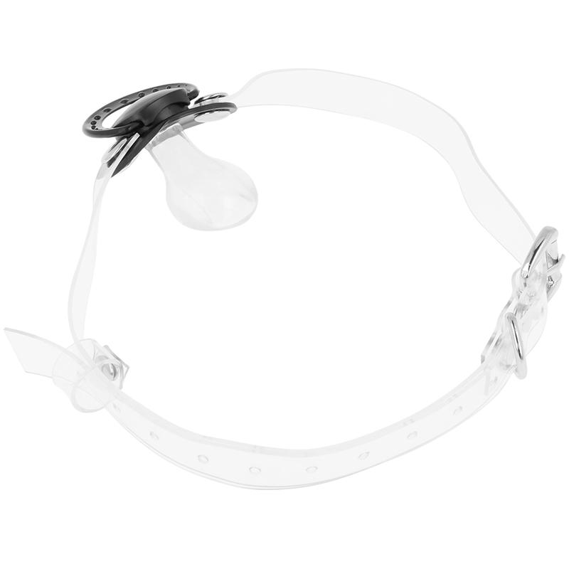 Ohmama fetish transparant pacifier gag