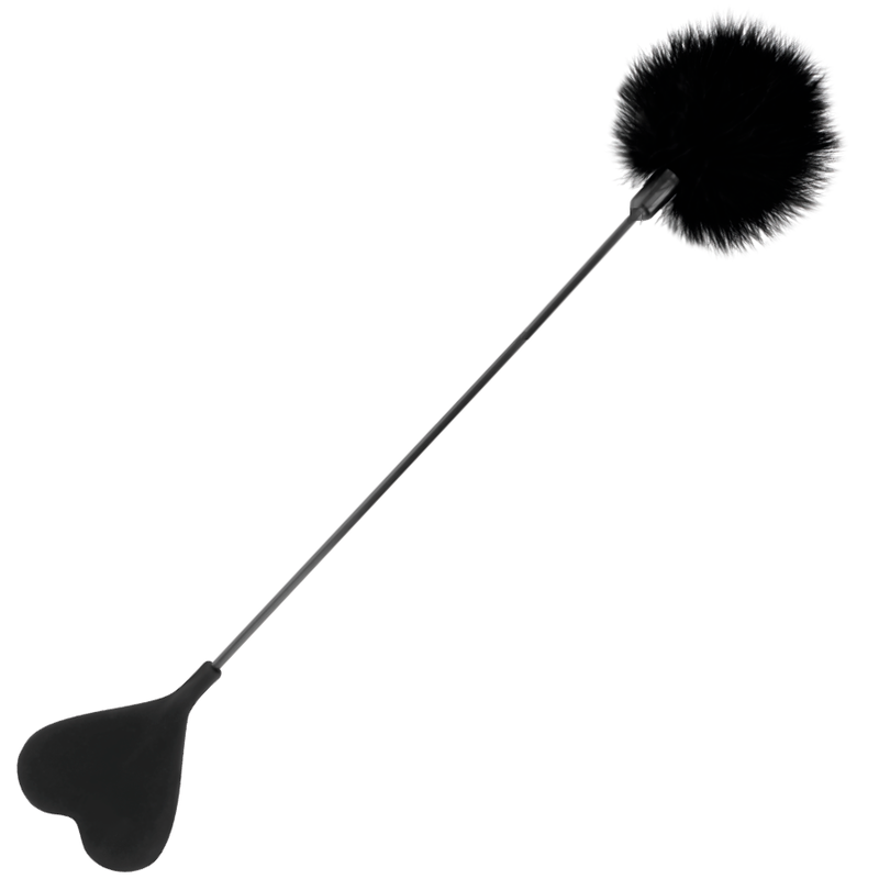Darkness - Zwart love feather whip 40 cm