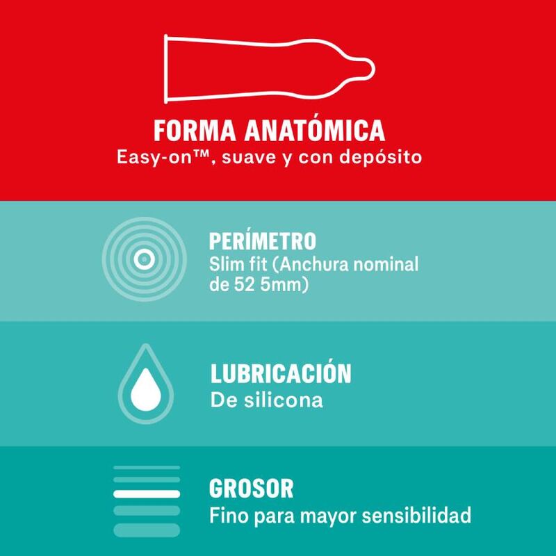 Durex - Sensitivo slim fit 10 units