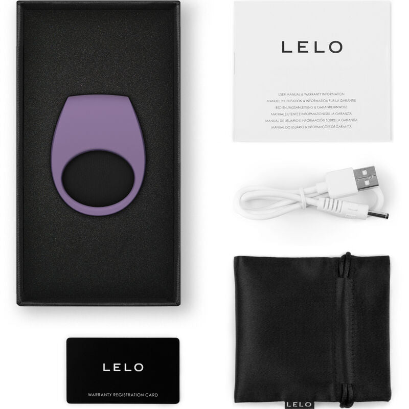 Lelo - Tor 3 violet vibrator ring