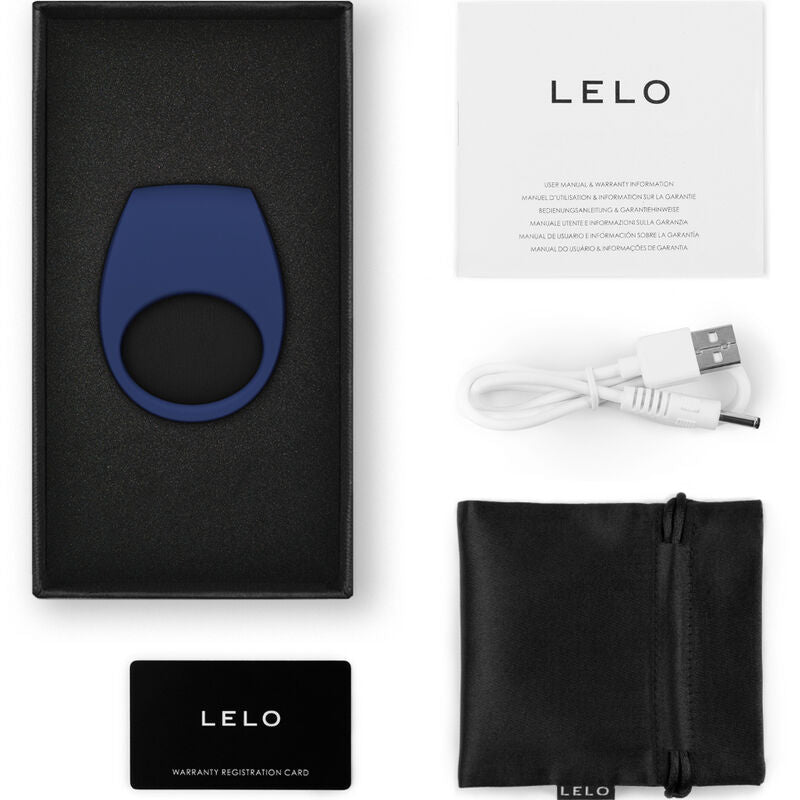 Lelo - Tor 3 blauw vibrator ring