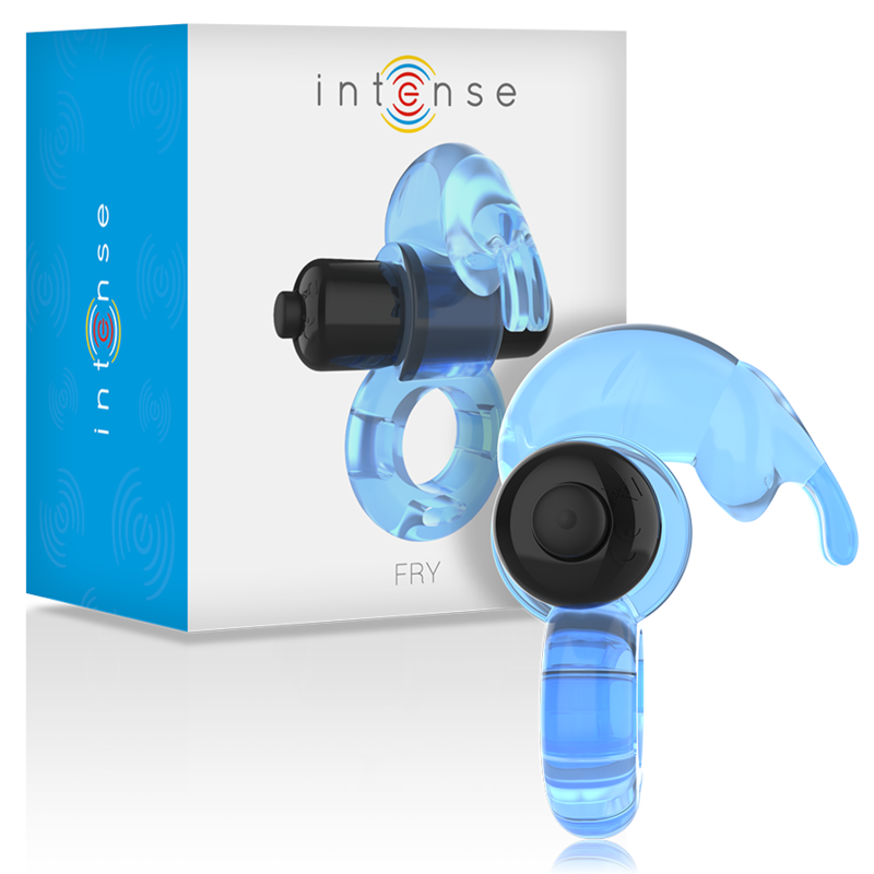 Intense - Fry vibrerende penisring - blauw