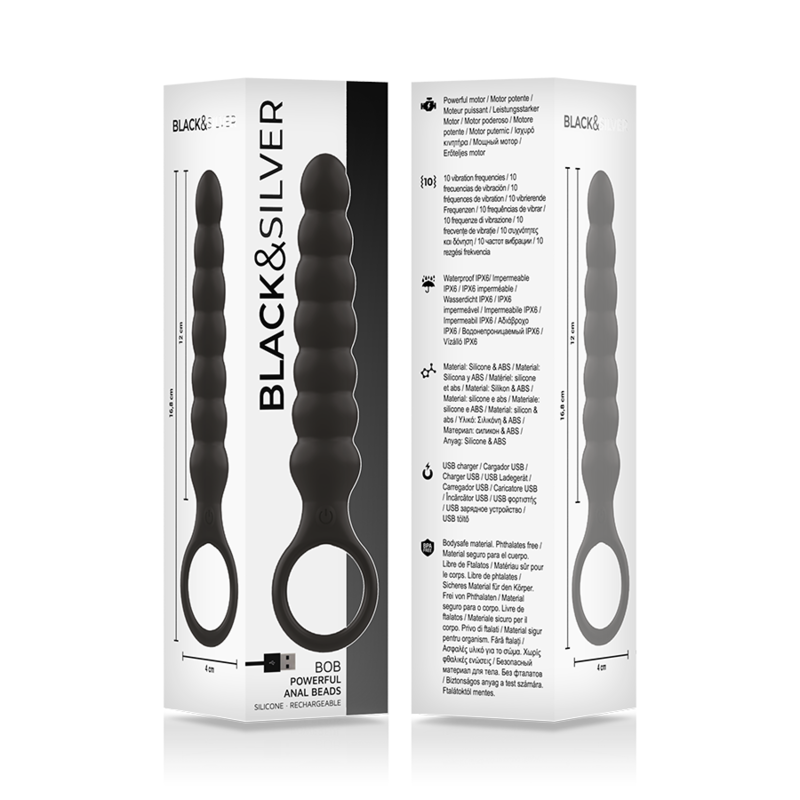 Black&Silver - Bob powerful siliconen anal dilator