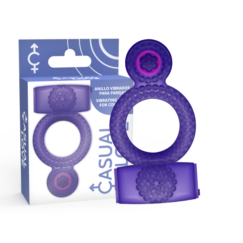 Casual Love - Ring vibrating double pleasure paars