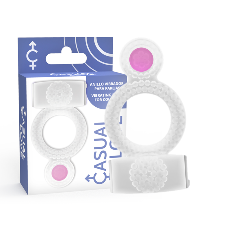 Casual Love - Ring vibrating double pleasure transparant