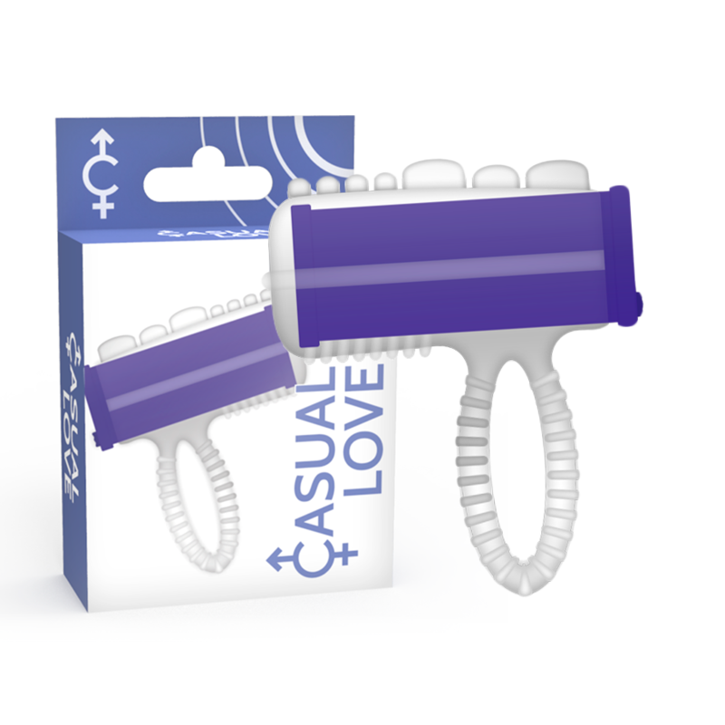 Casual Love - Ring tongue vibrating paars