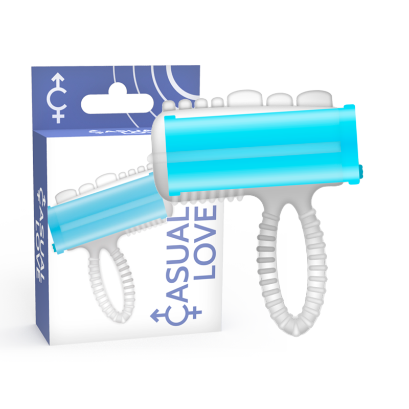 Casual Love - Ring tongue vibrating blauw