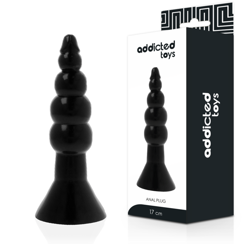 Addicted Toys - Buttplug 17 cm zwart