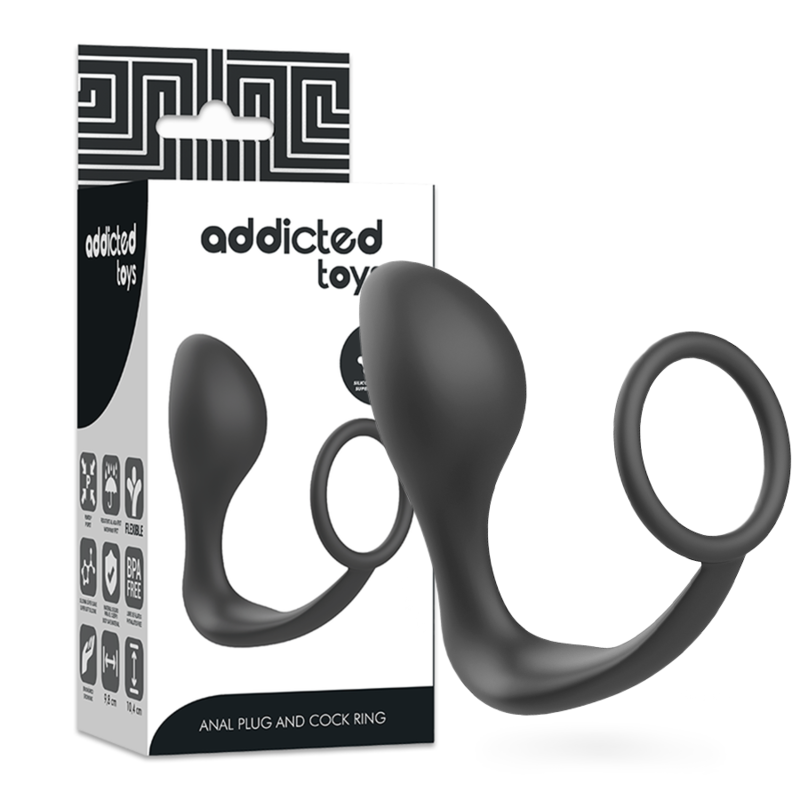 Addicted Toys - Buttplug met zwart siliconen ring