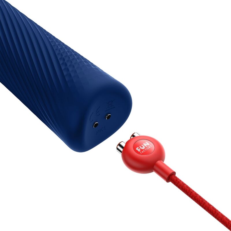 Fun Factory - Vim siliconen oplaadbaar vibrating weighted rumble wand midnight blauw