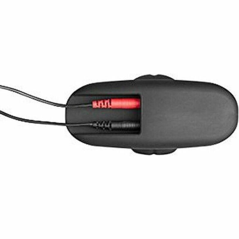 Electrastim - Siliconen zwart rocker buttplug large