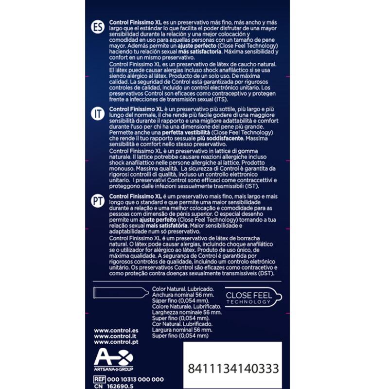 Control - Finissimo xl condoms 12 units