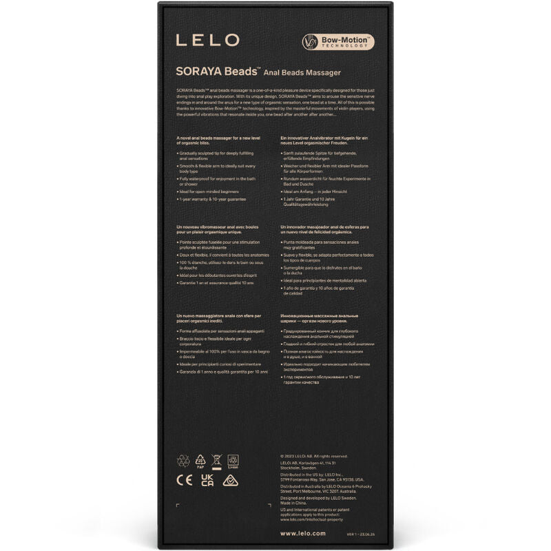 Lelo - Soraya beads zwart anal massager