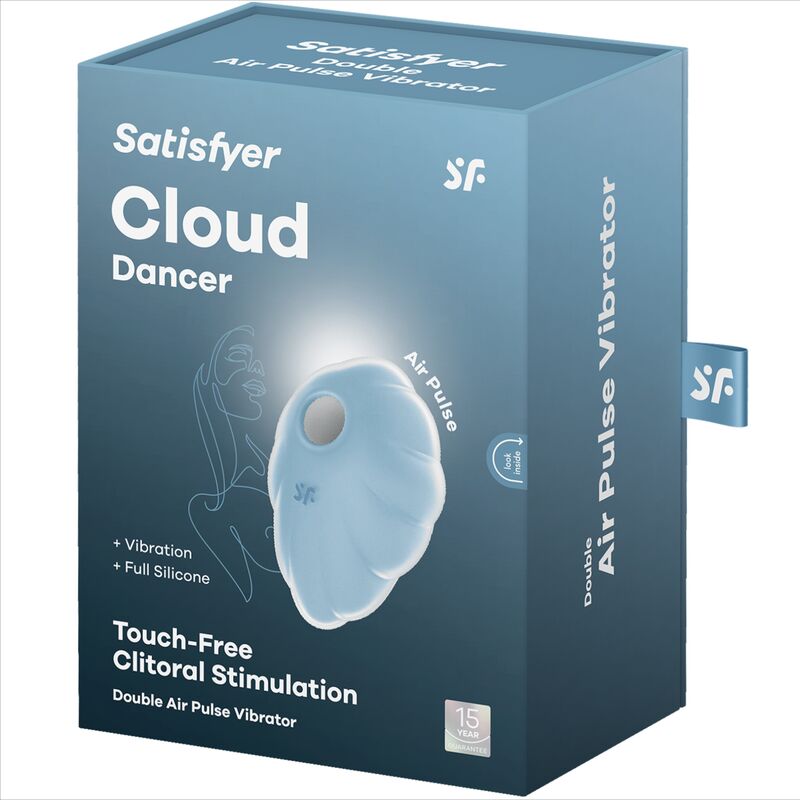 Satisfyer - Cloud dancer blauw air pulse vibrator