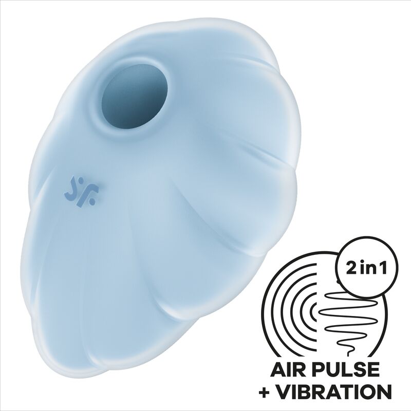 Satisfyer - Cloud dancer blauw air pulse vibrator