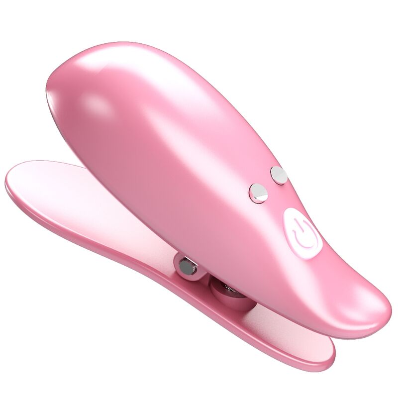 Pretty Love - Leaf vibrating nipple clamps roze