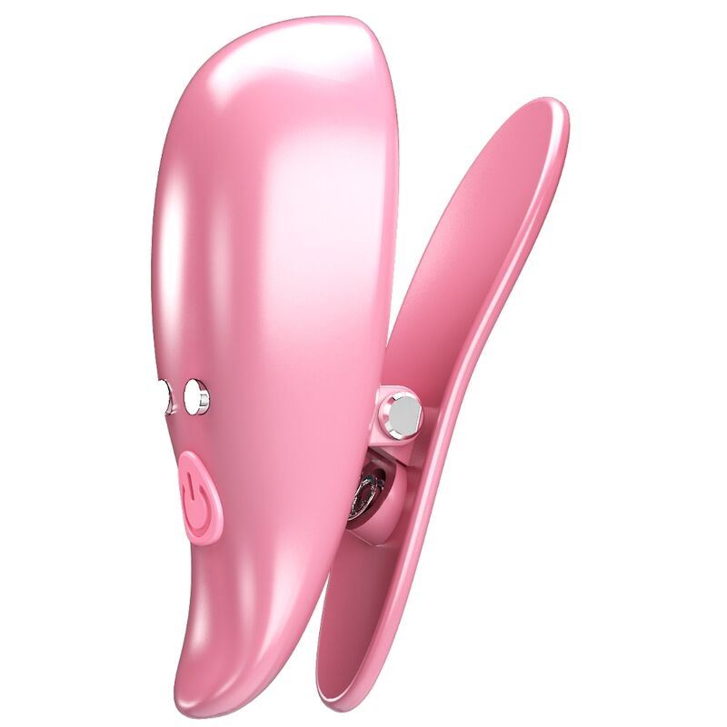 Pretty Love - Leaf vibrating nipple clamps roze