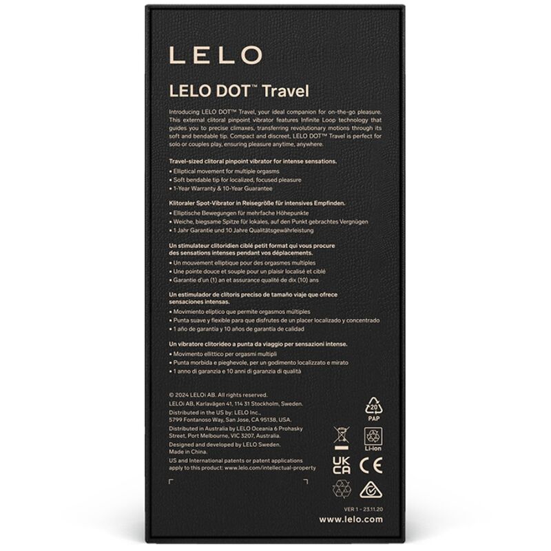 Lelo - Dot travel clitorisstimulator roze