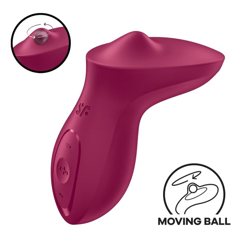 Satisfyer - Exciterrr oplegvibrator met roterende bal berry