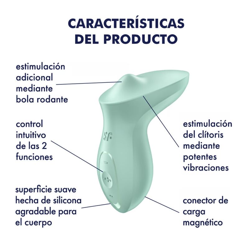 Satisfyer - Exciterrr oplegvibrator met roterende bal mint