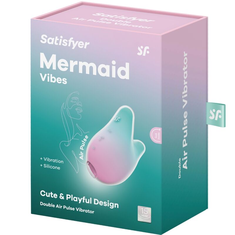 Satisfyer - Mermaid vibes stimulator & vibrator mint en roze