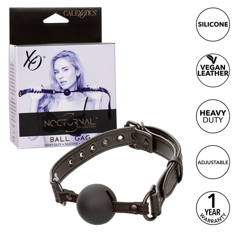 Calexotics - Nocturnal ball gag siliconen zwart