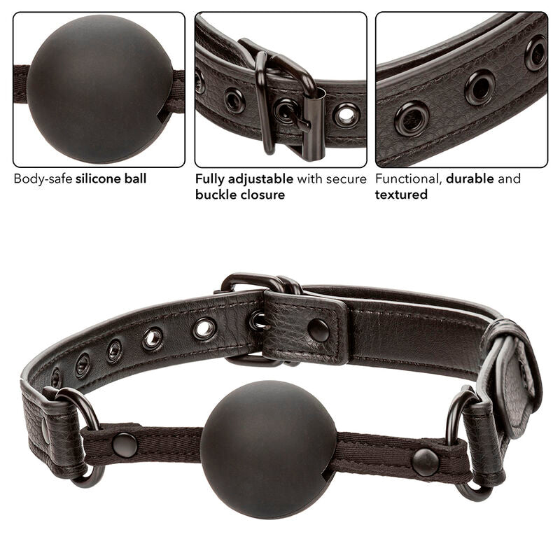 Calexotics - Nocturnal ball gag siliconen zwart
