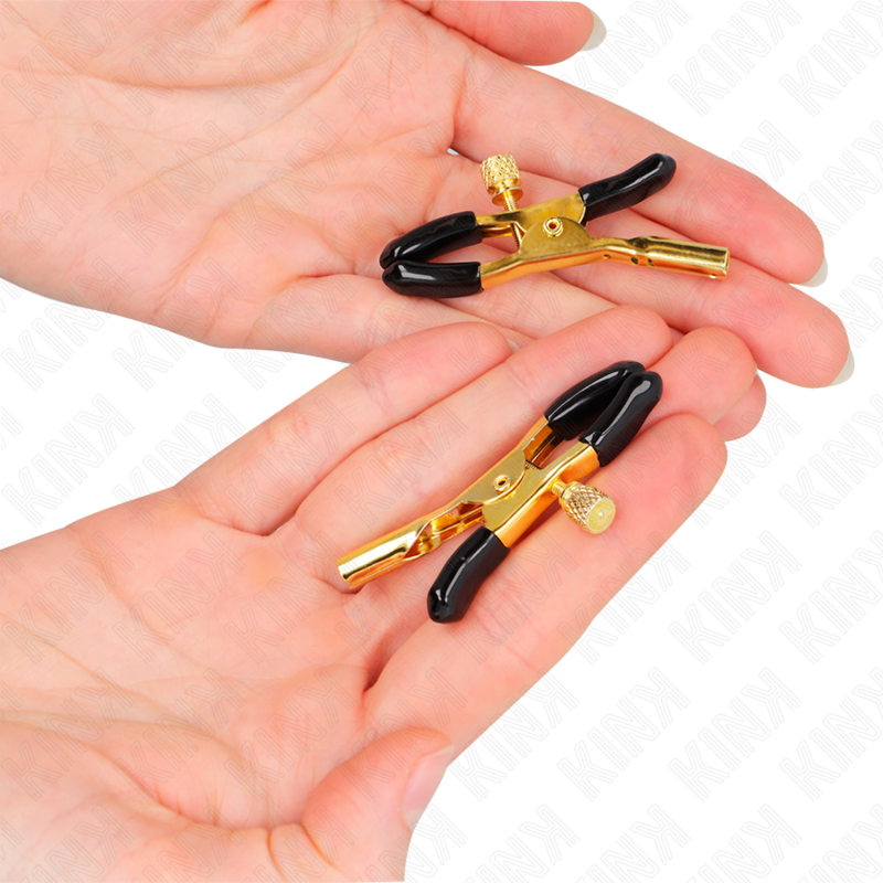 Kink - Goud nipple clamps 6 cm