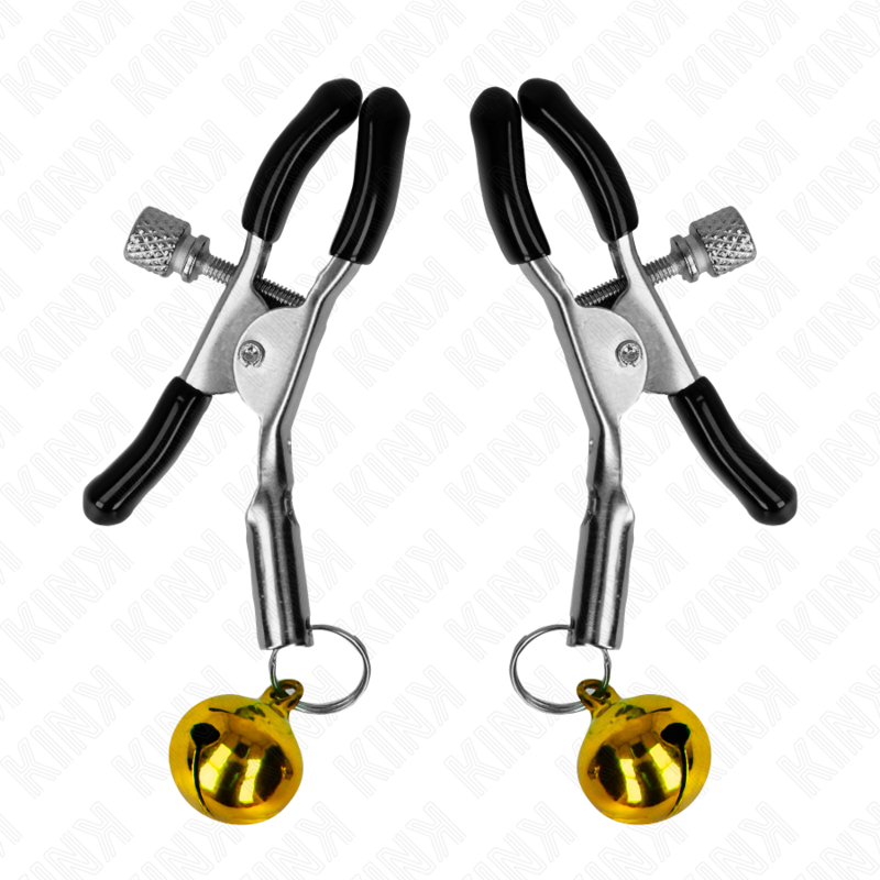 Kink - Goud single bell nipple clamp 6 cm