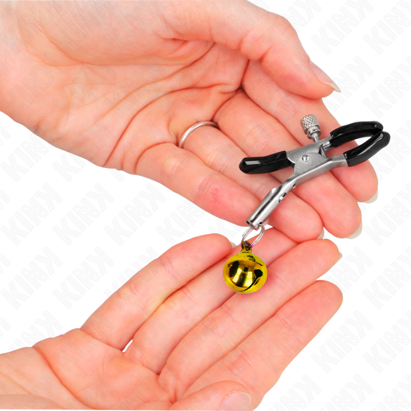 Kink - Goud single bell nipple clamp 6 cm