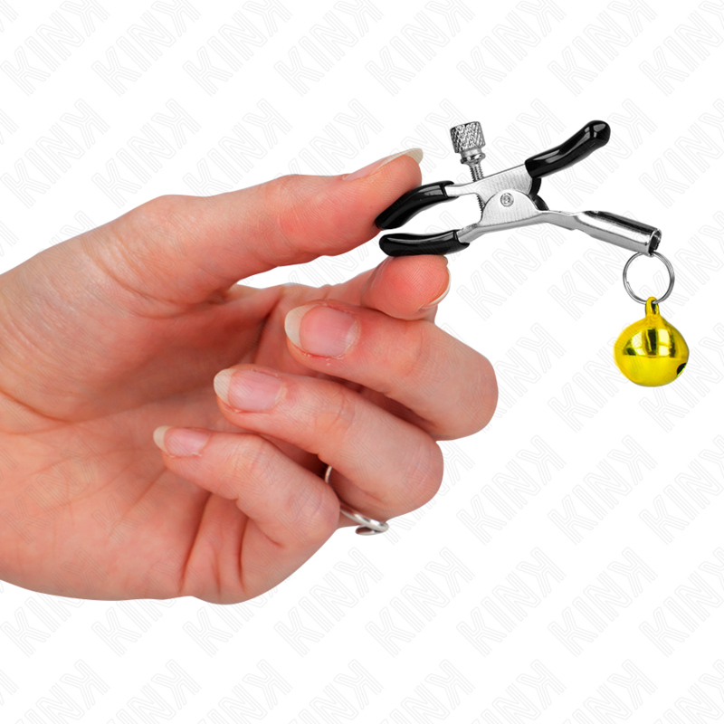 Kink - Goud single bell nipple clamp 6 cm