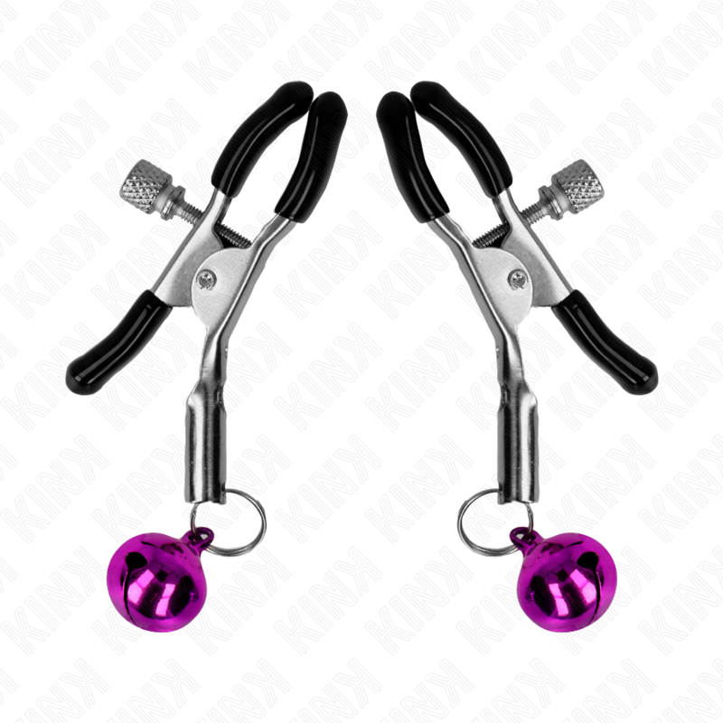 Kink - Paars single bell nipple clamp 6 cm