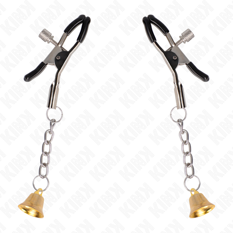 Kink - Goud bell pendant nipple clamps 6 cm