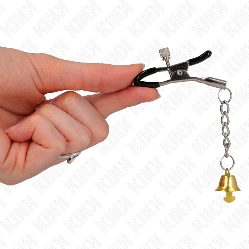 Kink - Goud bell pendant nipple clamps 6 cm