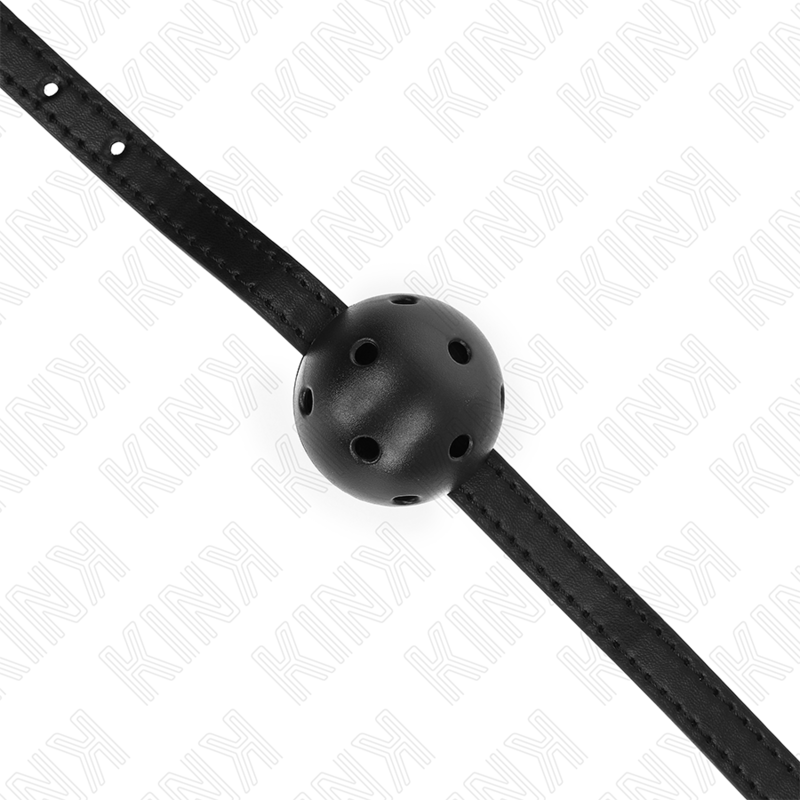 Kink - Simplicity zwart breathable ball 4,5 cm gag 62 x 1,5 cm
