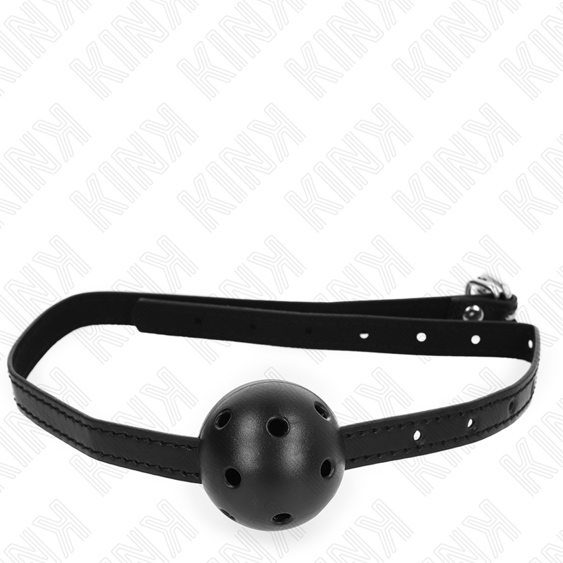 Kink - Simplicity zwart breathable ball 4,5 cm gag 62 x 1,5 cm