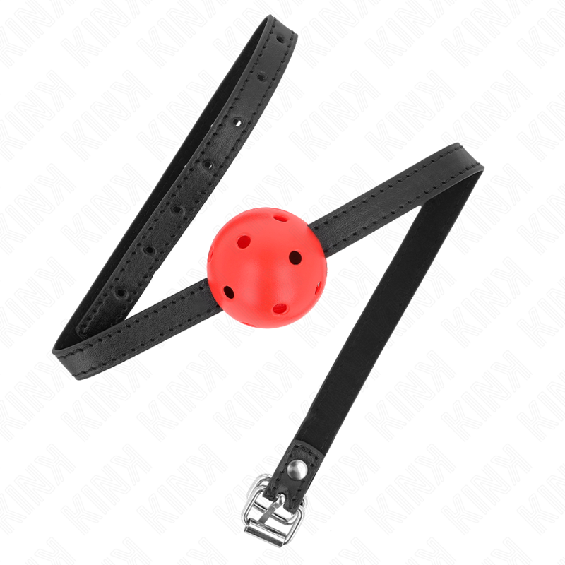 Kink - Simplicity rood breathable 4,5 cm ball gag 62 x 1,5 cm