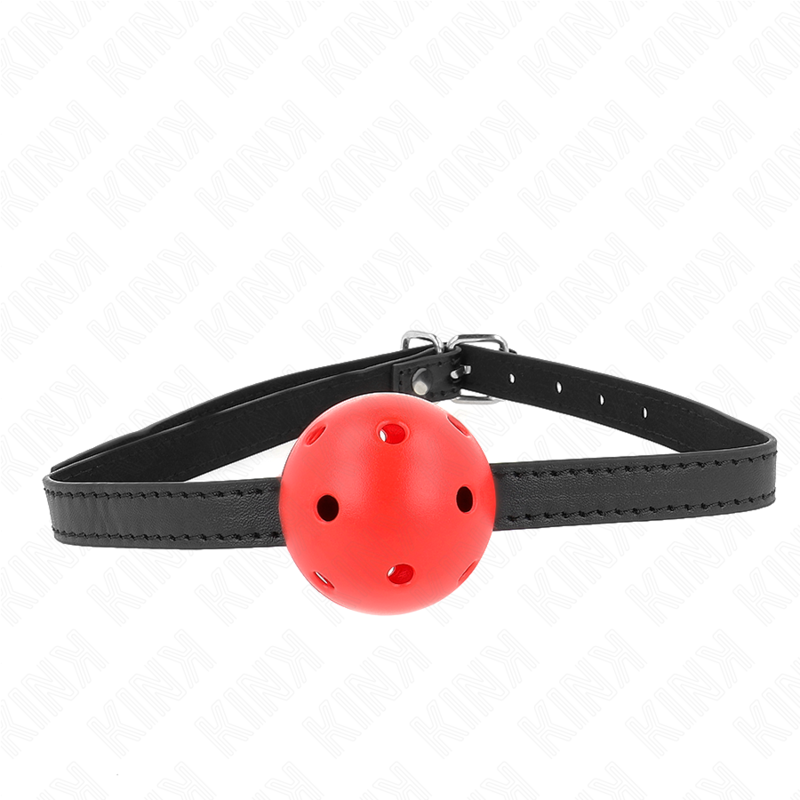 Kink - Simplicity rood breathable 4,5 cm ball gag 62 x 1,5 cm