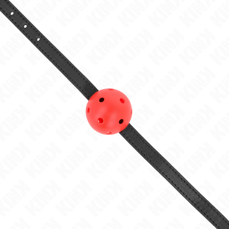 Kink - Simplicity rood breathable 4,5 cm ball gag 62 x 1,5 cm