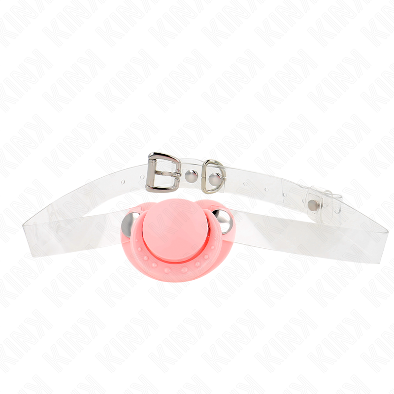 Kink - Roze speenvormige knevel verstelbaar 43-60 cm
