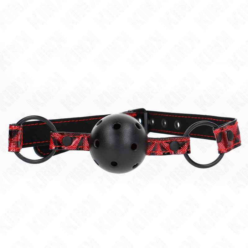 Kink - Diamond pattern ball 4,5 cm gag model 2 64,5 cm adjustable 42-60 cm
