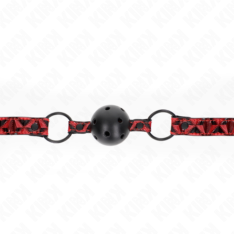 Kink - Diamond pattern ball 4,5 cm gag model 2 64,5 cm adjustable 42-60 cm