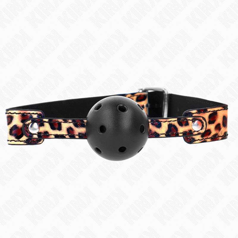 Kink - Leopard breathable ball 4,5 cm gag 65 x 2,5 cm