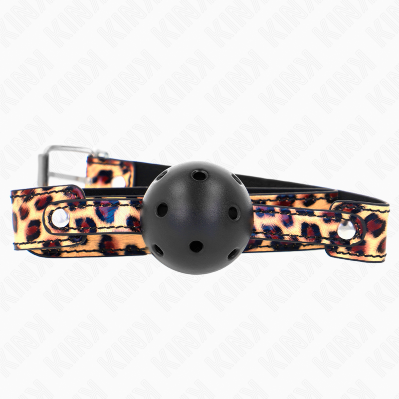 Kink - Leopard breathable ball 4,5 cm gag 65 x 2,5 cm