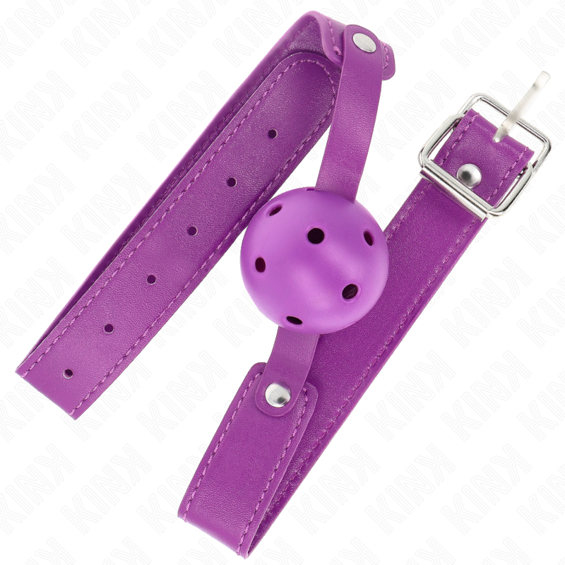 Kink - Paars breathable ball 4,5 cmgag 65 x 2,5 cm
