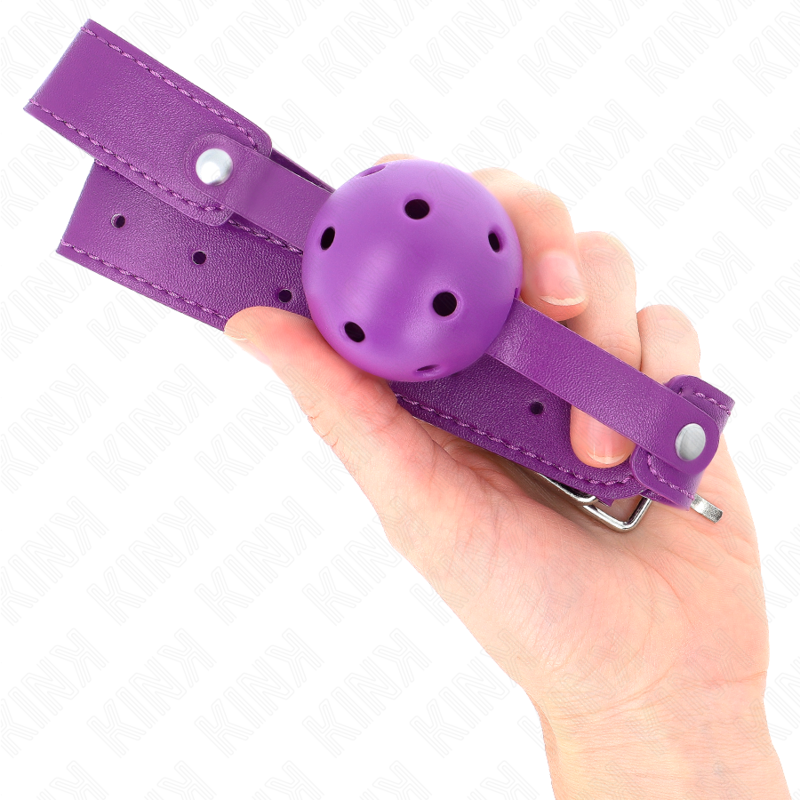 Kink - Paars breathable ball 4,5 cmgag 65 x 2,5 cm