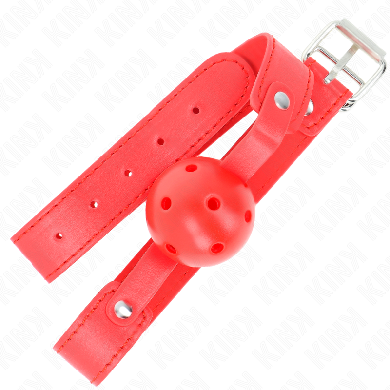 Kink - Rood breathable ball 4,5 cm gag 65 x 2,5 cm